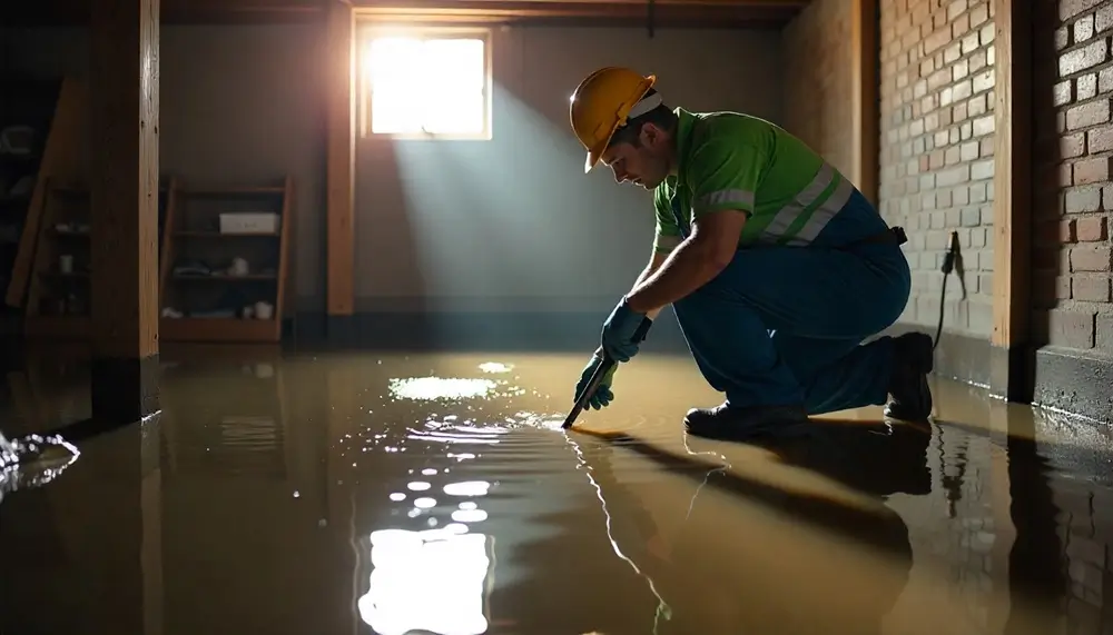 Professional water damage restoration services in Pell Lake, WI